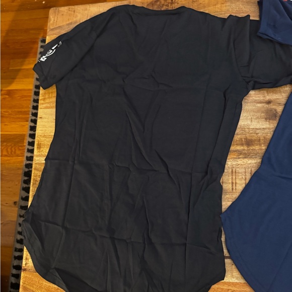 Savage black and white Navy Blue or gray T-Shirt long length tee men’s NEW XXL - Picture 4 of 15